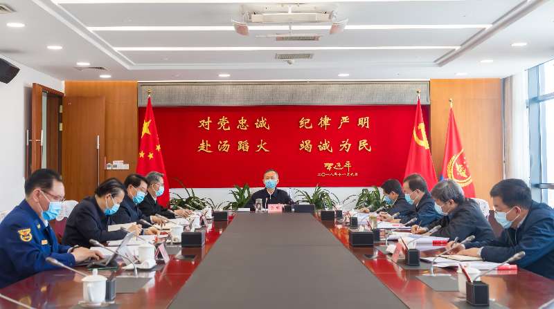 欧美潮喷插bb黄明在应急管理部党委会上强调 着力加强党委班子自...